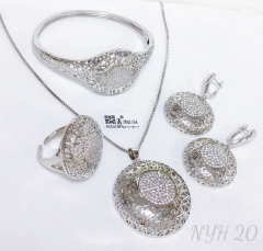 Jewelry Set Silver/Gold Hollow