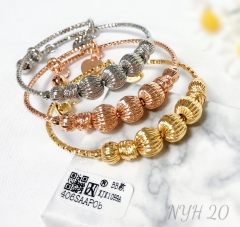 Bracelet Beads Gold/Silver/Rose Gold Set