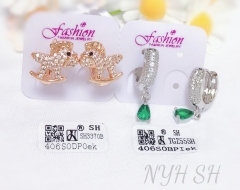 Earrings Artificial Gemstones Trojan Horse