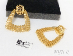 Earrings Gold Irregular Polished