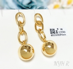 Earrings Gold Polished