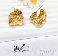 Earrings Gold Irregular