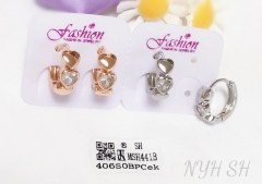 Earrings Gold/Silver Heart Polished