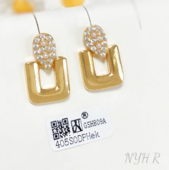 Earrings Gold Polished