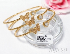 Bracelet Gold Butterfly Set