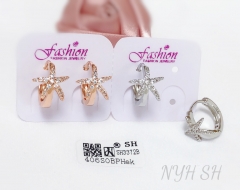 Earrings Gold/Silver Starfish