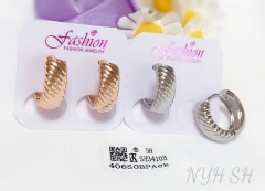 Earrings Gold/Silver Polished