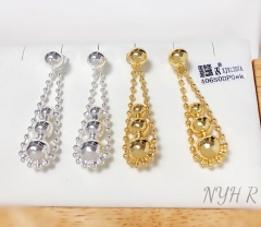 Earrings Gold/Silver Polished Long