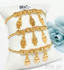 Bracelet Gold Beaded Set