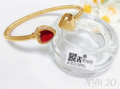 Bracelet Gold Artificial Gemstones