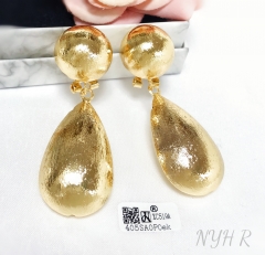 Earrings Gold Polished