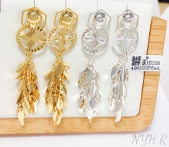 Earrings Silver/Gold Polished Long