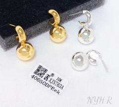 Earrings Gold/Silver Polished