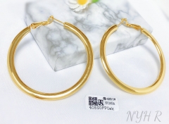 Earrings Gold Polished