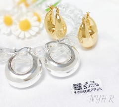 Earrings Gold/Silver Polished