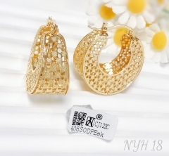 Earrings Gold Hollow