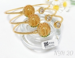 Bracelet Set Gold Artificial Gemstones