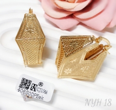 Earrings Gold Hollow