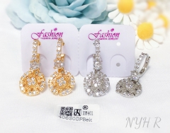 Earrings Artificial Gemstones Gold/Silver