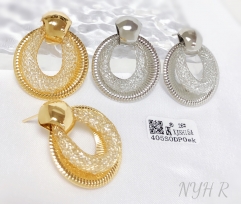 Earrings Polished Gold/Silver