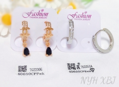 Earrings Artificial Gemstone Polished