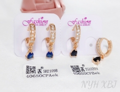 Earrings Gold Artificial Gemstones