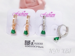 Earrings Artificial Gemstone Polished