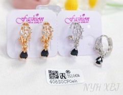 Earrings Gold/Silver Artificial Gemstones