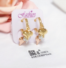 Earrings Polished Heart Shape