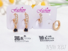 Earrings Gold Artificial Gemstones