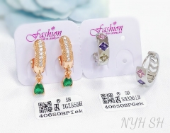 Earrings Artificial Gemstone Polished