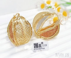 Earrings Gold Hollow