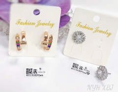 Earrings Artificial Gemstone Polished