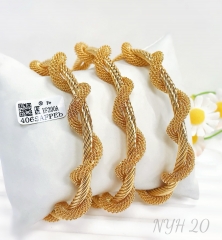 Bracelet set gold irregular