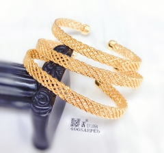 Bracelet set gold hollow