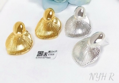 Earrings Gold/Silver Polished