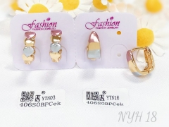 Earrings Colorblock Polished