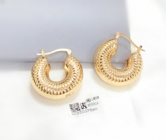 Earrings Gold Polished