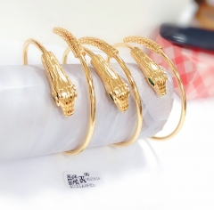 Bracelet Set Gold Polished Snake