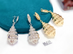 Earrings Gold/Silver Polished