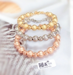 Bracelet Set Beaded Gold/Silver/Rose Gold