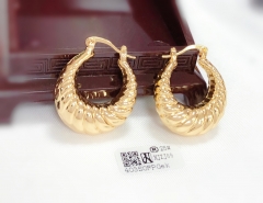 Earrings Gold Polished