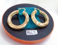 Earrings Gold Polished