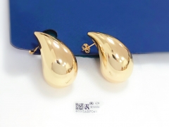 Earrings Gold Polished