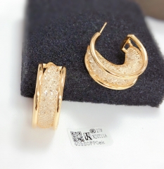 Earrings Gold Polished