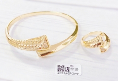 Bracelet Ring Set Gold Polished