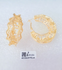 Earrings Gold Hollow