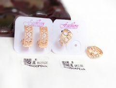 Earrings Gold Artificial Gemstones