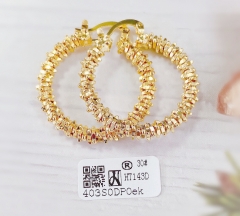 Earrings Gold Irregular