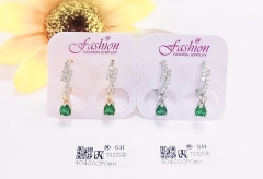 Earrings Gold/Silver Artificial Gemstones